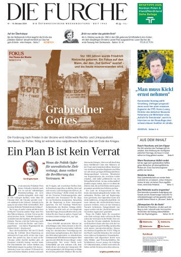DIE FURCHE 10.10.2024