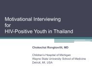 Motivational Interviewing for HIV-Positive Youth in Thailand