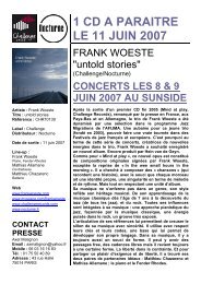 biographie de frank woeste - AFIJMA