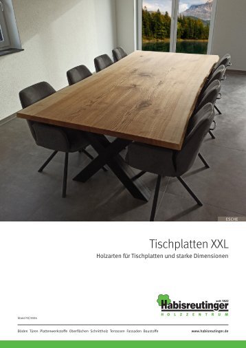 Tischplatten XXL | Holzarten für Tischplatten und starke Dimensionen