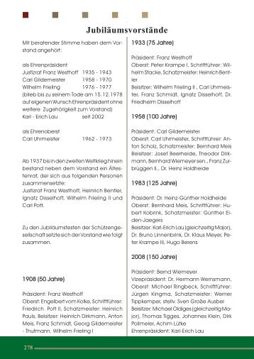 Jubiläums-V orstand 2008 - schuetzengesellschaft-oelde.de