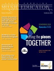 NC Music Educator Conference 2024