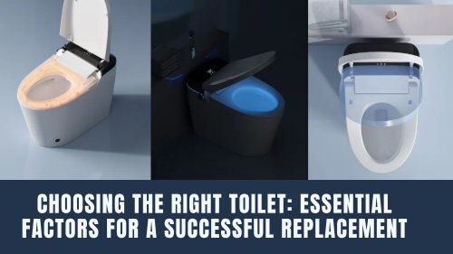 Choosing the Right Toilet: Essential Factors for a Successful Replacement