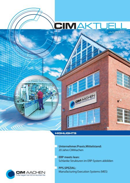 PPS.SPEZIAL: Manufacturing Execution Systems (MES) - CIM Aachen