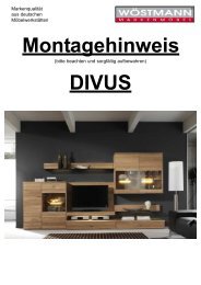 DIVUS Montagehinweis - Wöstmann