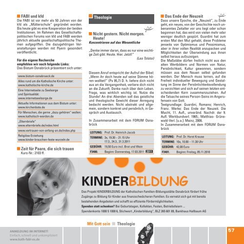 INFO - Kath. Familien-Bildungsstätte Osnabrück