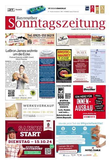2024-10-13 Bayreuther Sonntagszeitung