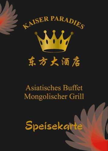 Kaiser Paradies - Speisekarte 2024