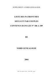 liste des patronymes seuls et par couples contenus dans ... - GGRN