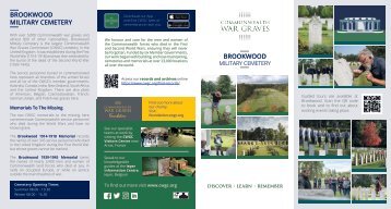 Brookwood Military Cemetery leaflet 