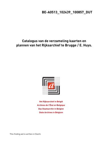 BE-A0513_102439_100857_DUT Catalogus van de verzameling ...