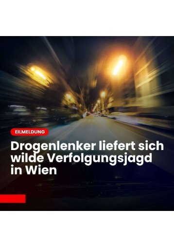 Rasante Flucht durch Wien