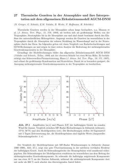 LEIBNIZ-INsTITUT FöUR ATMOsPHöARENPHYsIK e. V. an der ...