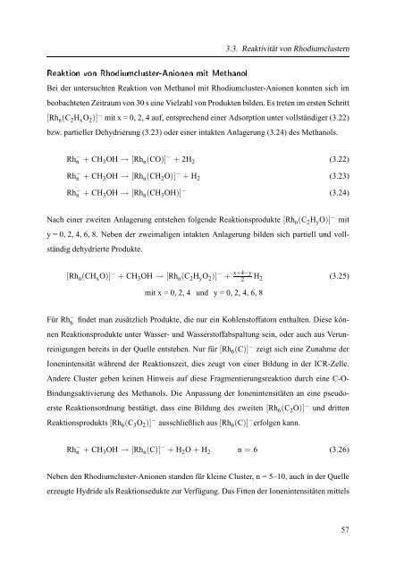 Reaktivitätsstudien zur Aktivierung kleiner Kohlenwasserstoffe an ...