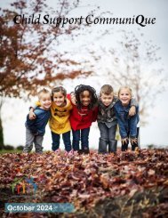 October 2024 Child Support CommuniQue