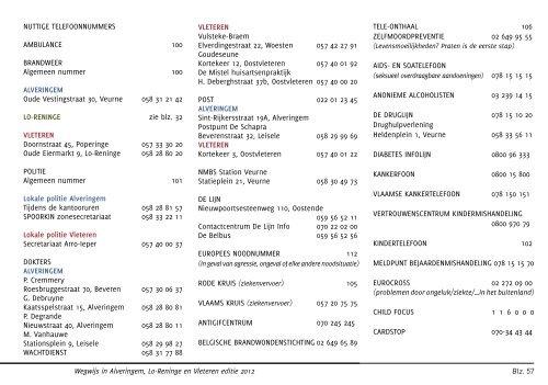 Wegwijsgids Editie 2012 - Gemeente Vleteren