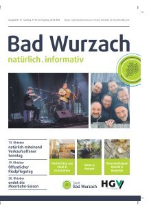 12.10.2024 Bürger- und Gästeinformation Bad Wurzach