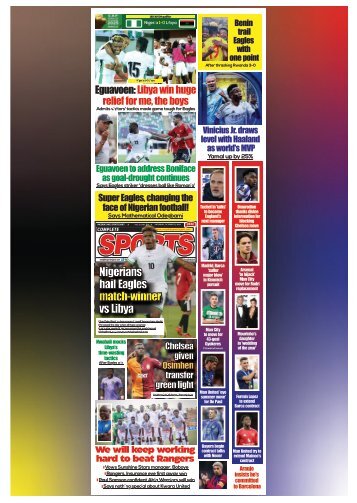 COMPLETE SPORTS - SATURDAY, OCT 12, 2024