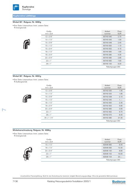 Kapitel 7 Rohrsysteme, Rohre und Rohrverbindungen ... - Buderus