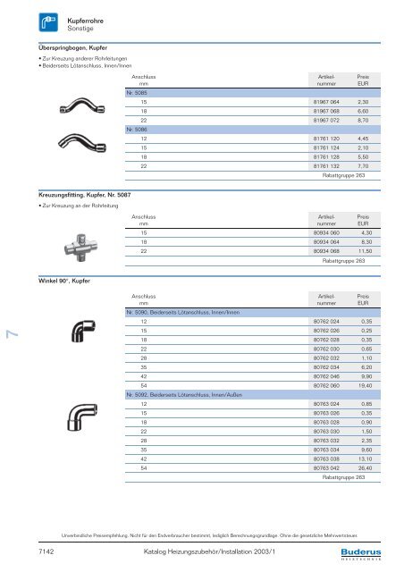 Kapitel 7 Rohrsysteme, Rohre und Rohrverbindungen ... - Buderus