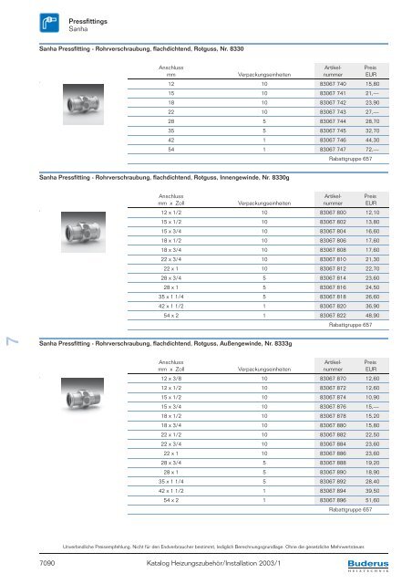 Kapitel 7 Rohrsysteme, Rohre und Rohrverbindungen ... - Buderus