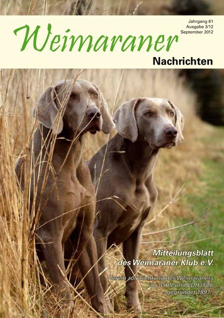 WeimaranerNachrichten - Weimaraner Klub eV