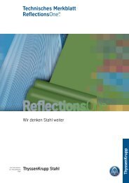 Technisches Merkblatt ReflectionsOne - ThyssenKrupp Steel ...