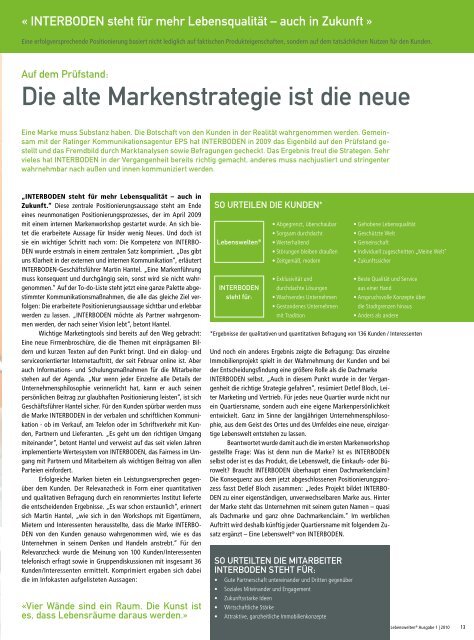 Markenarchitektur auf dem Prüfstand Das Bonner ... - Interboden