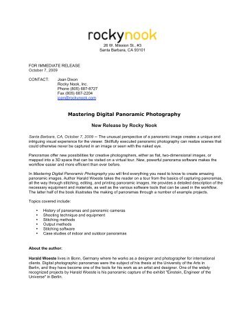 Mastering Digital Panoramic Photography New ... - Rocky Nook