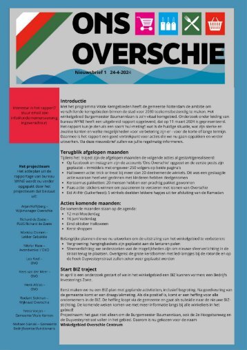 Nieuwsbrief Overschie 1-1