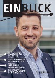 Technopark Magazin EINBLICK | Oktober 2024