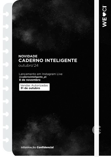 Lançamento Outubro 24 - Caderno Inteligente 24
