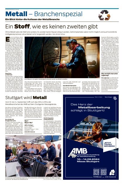 Sonderveröffentlichung | Metall - Branchenspezial | 2024