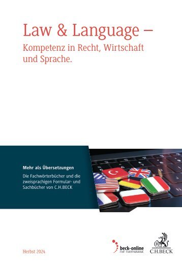 C.H.BECK Law und Language 2024