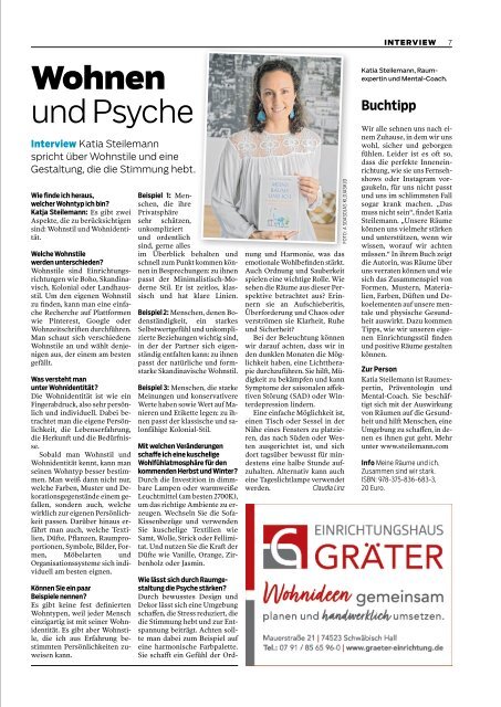 Wohnen Plus Ausgabe  Herbst 2024