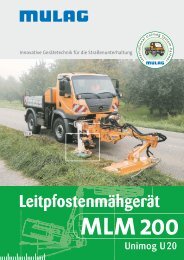 Leitpfostenmähgerät - MULAG Fahrzeugwerk, Heinz Wössner ...