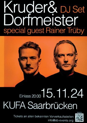 KUFA Saarbrücken Kruder & Dorfmeister DJ Set 