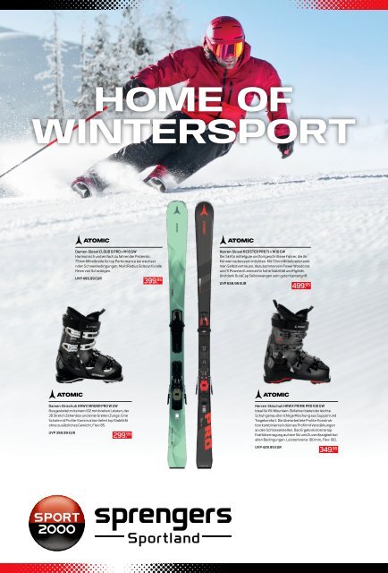 Sprengers Sportland SPORT 2000 Preishelden Winter 2024