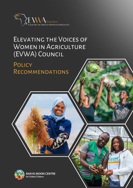 Elevating the Voices of Women in Agriculture (EVWA) Council: Policy Recommendations