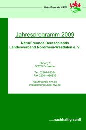 Jahresprogramm 2009 - NaturFreunde Köln