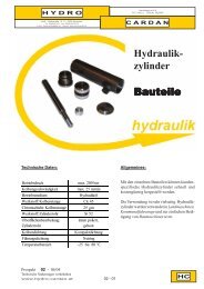 HC Hydraulik- zylinder - Hydro Cardan