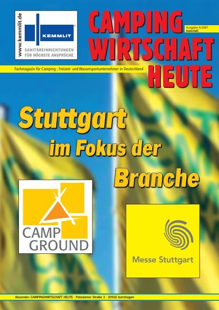 „Camp Ground“ wechselt im Januar zur CMT - Campingwirtschaft ...