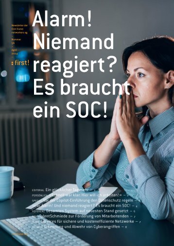 first!55 - der Newsletter der first frame networkers ag