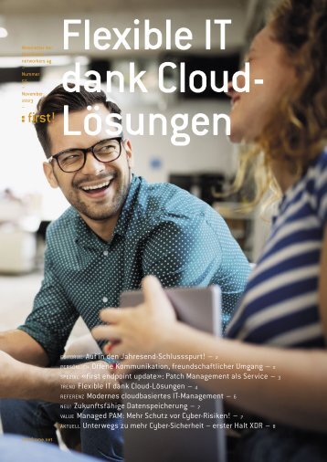 first!56 - der Newsletter der first frame networkers ag