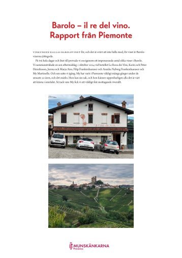 Rapport Piemonte