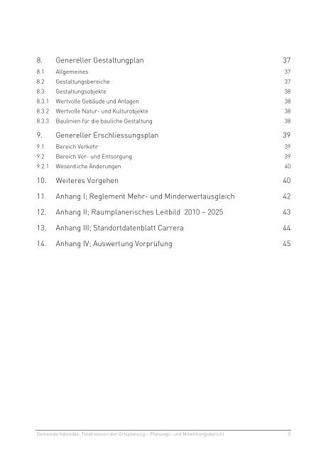 Kanton Graubünden Gemeinde Valendas Totalrevision Ortsplanung ...