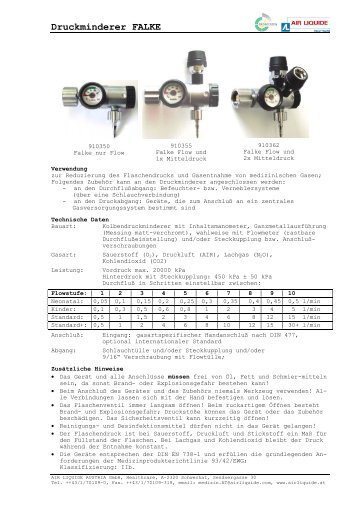 Druckminderer FALKE