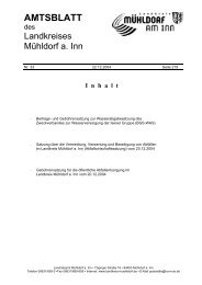 AMTSBLATT - Landkreis Mühldorf a. Inn