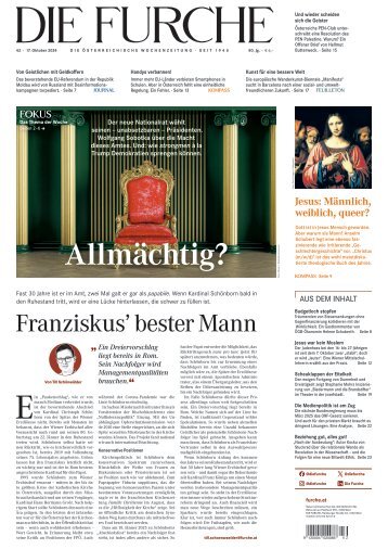 DIE FURCHE 16.10.2024