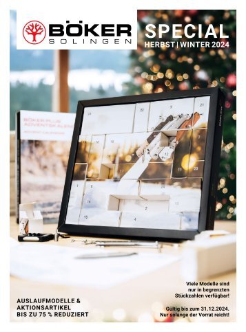 Böker Special Herbst / Winter 2024